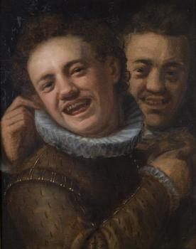 Hans Von Aachen : Two laughing men